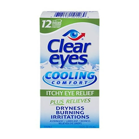 Clear Eyes Cooling Comfort Itchy Eye Relief Drops 0.50oz