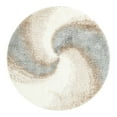 thumbnail image 3 of Unique Loom Soft Touch Shag Collection Area Rug - Selin (5' 3" Round Khaki/Ivory), 3 of 7