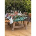 thumbnail image 2 of Outdoor Tablecloth with Umbrella Hole and Zipper, Christmas Rectangle Table Cloth 60x120 Inch Waterproof Tablecloth, Winter Farmhouse Xmas Tree Dogs Red Truck Picnic Table Cover for Patio Camping, 2 of 7