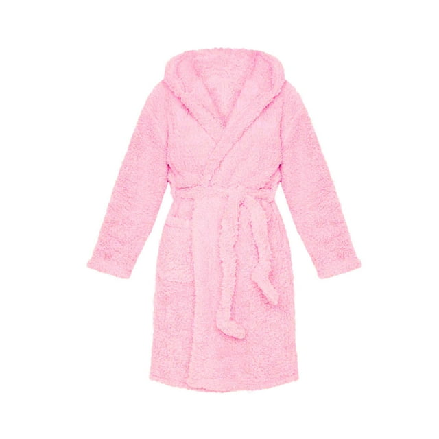 Robe de Nuit à Capuche à Manches Longues pour Femmes, Robe de Nuit Unie, Tenue d'Intérieur Tendance
