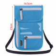 thumbnail image 2 of Soidarity Bolsa de pasaporte de viaje Bolsa de documentos multifunción RFID Bolsa de soporte de pasaporte de cuello colgante Cubierta protectora de Ropa Deportiva, Zapatos Soidarity OD008989-00, 2 of 6
