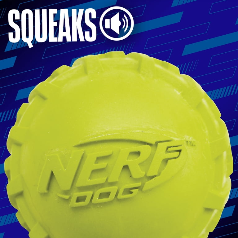 Nerf Dog Tire Squeak Ball Fetch Toy, Green, 3 inch - Walmart.com