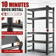 Garage Shelving Unit and StorageEasy Assembly Metal Shelves 5Tier