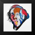 thumbnail image 2 of Atelier B Art Studio 20x20 Black Modern Framed Museum Art Print Titled - ABSTRACT ALBERT EINSTEIN, 2 of 5