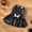 black, variant on New Fun Dog Skeleton Halloween Costume Pet Lace Hair Proof Pumpkin Butterfly Dress Dog Clothes Gift