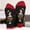 B-Red, variant on Red Christmas Socks for Women Warm Soft Cute Patterned Crew Mid-Calf Socks Funny Holiday Winter Socks Christmas Gifts