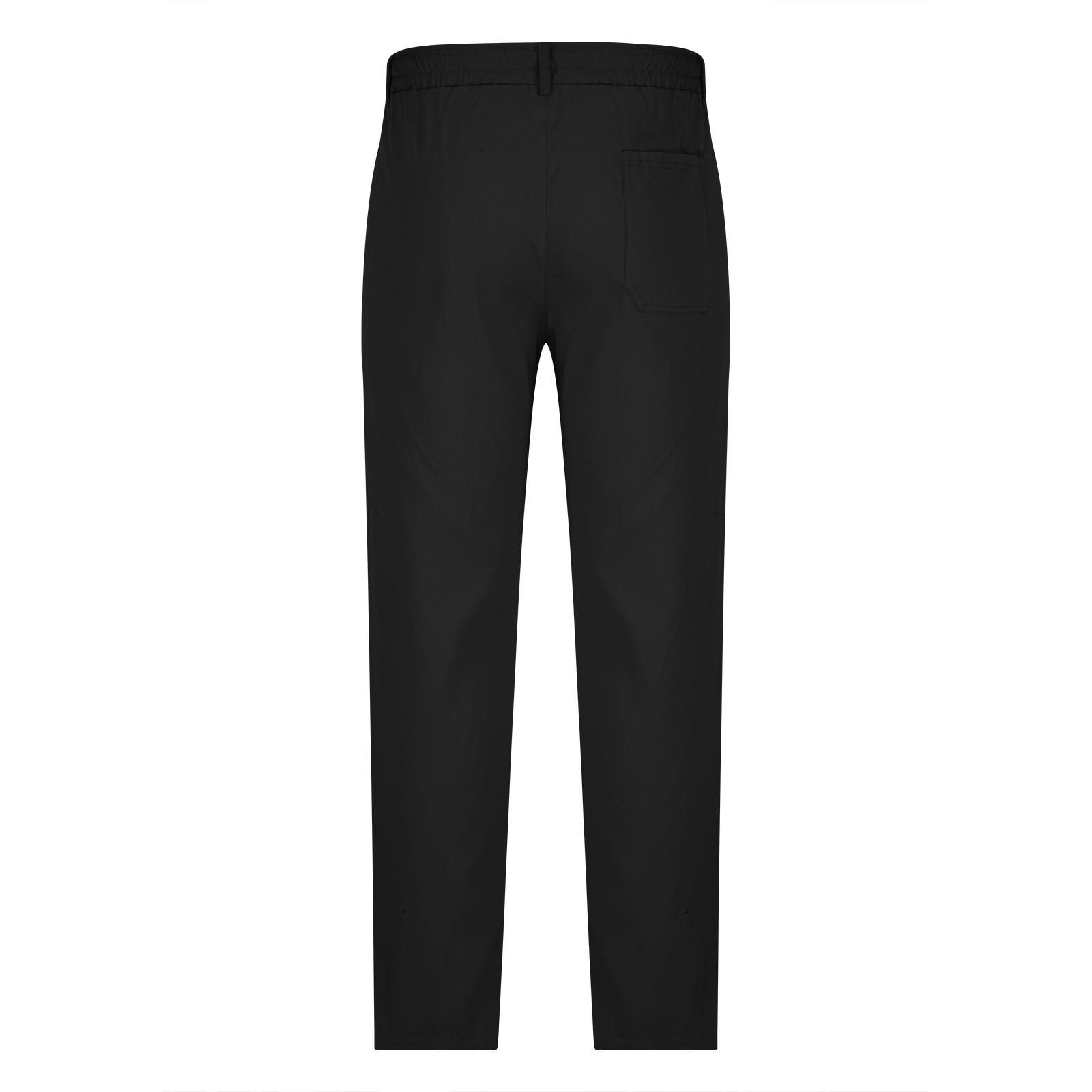 Tdoqot Chinos Pants Men- Drawstring Comftable Elastic Waist Slim Casual Cotton Mens Pants Black - image 5 of 6