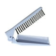 thumbnail image 2 of HILABEE 2pcs Foldable Hair Comb Portable Compact Folding Comb Womens Home Hairbrush Blue Violet, 2 of 9
