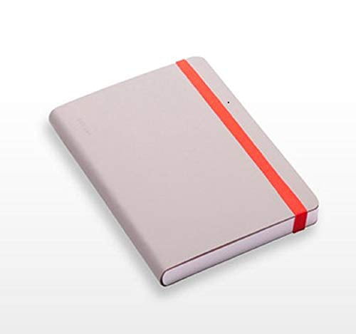 New Nuuna Leather Bound Notebook PEARL S GREY #53337 Dot Grid 