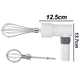 thumbnail image 2 of Batidora de mano eléctrica, sistema de batidor de huevos batidora de mano, batidor sin BPA, batidor de huevos de acero inoxidable, 2 of 5