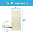 Filtrete 20x30x1 Air Filter, MPR 300 MERV 5, Clean Living Dust