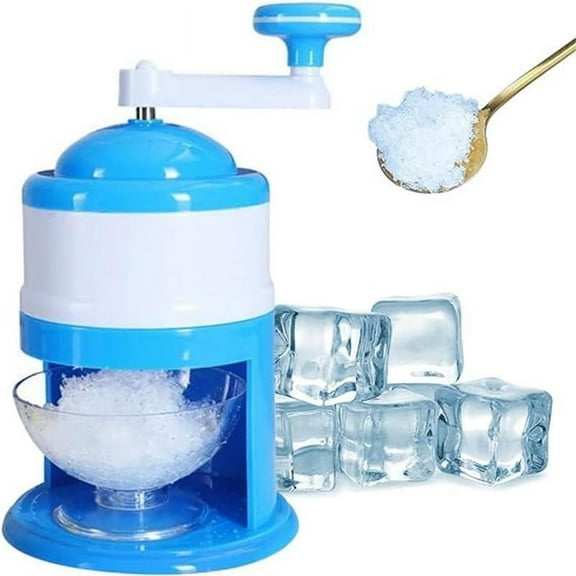 Ice Shaver and Snow Cone Machine, Portable Ice Maker Crushed Ice for Home Kitchen, Manual Ice Crusher, Slushy Machines, Ideal for Outdoor Picnics, Ideal for Summer Party, BPA Free