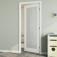 thumbnail image 2 of 36" x 80" Frosted Glass Interior Door Slab, Solid Core Door Panel as Barn Door, Pocket Door, French Door, Prehung Door - as Panty Door, Closet Door, Pre-finished & Paintable, White, 2 of 9