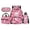 Axolotl Strawberry, variant on Cute Bee Boys School Bag Set 4 piece with Lunch Box Pencil Case Water Bottle Sleeve for Students Elementary School Back to School Essentials Gifts Daily Use