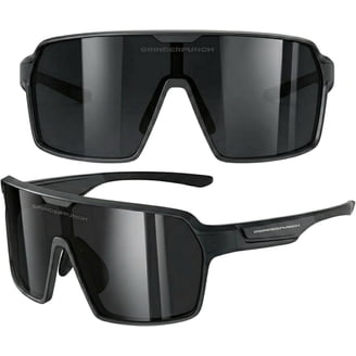 GrinderPUNCH Sports Sunglasses – UV Protection, Oversized Lenses, Lightweight Frame For Cycling/Running/Fishing