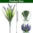 thumbnail image 3 of Clearance! Artificial Outdoor Flowers Lavender Greenery Plants with Flowers for Pot Decor for Window Garden Patio Hanging Planter Front Porch, 3 of 4