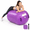 Purple-39.6 in x 23.6 in, variant on Pink 48 in x 35.4 in Inflatable Gymnastics Tumbling Roller for Cheerleading and