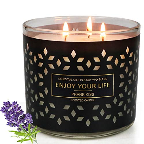 Bath & Body Works Lavender Vanilla Scented 3-Wick Large 2020 Decor Candle Gifts 