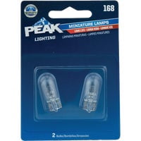 Peak 8020258 Miniature 14 V T3-1-4 Automotive Bulb - 168 - Pack of 2