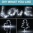 thumbnail image 4 of Warm White Battery Operated LED Light String 2M 20 LEDs Mini LED String Lights with Timer Indoor Outdoor Decoration Light for Bedroom Christmas Wedding Birthday Party, 4 of 5