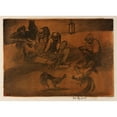 thumbnail image 3 of George Overbury Hart 18x14 Black Modern Framed Museum Art Print Titled - The Gamblers (1924), 3 of 5