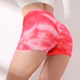 thumbnail image 2 of LEEYNEER Women Leggings Shorts  Workout Waistband Skinny Yoga Short Pants  High Waist Tummy Control Exercise Shorts  Butt Lift Scrunch Textured Leggings Workout Shorts Multicolor L, 2 of 6