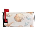 thumbnail image 2 of Yayeee Mailbox Cover Magnetic Large Size Post Box Cover Wrap Decor, Gray Seashell, 2 of 9