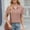 Pink, variant on Shirts for Women Zipper Lapel Collar V Neck Short Sleeve Blouse Rayon Polyester Spandex Stretchy Loose Fit Top for Business Work Casual L Size Spring Summer Womens Tops