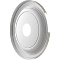 thumbnail image 4 of Ekena Millwork 16"OD x 3 1/2"ID x 1 3/8"P Traditional Thermoformed PVC Ceiling Medallion (Fits Canopies up to 9 1/2"), Bright Coat Chrome, 4 of 10
