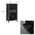 thumbnail image 2 of Leick Home Leah Mini Bar Cabinet for Stemware and Bottle Storage, Black, 2 of 19
