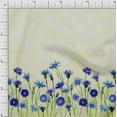 thumbnail image 1 of oneOone Silk Tabby Fabric Leaves & Flower Panel Print Fabric BTY 42 Inch Wide, 1 of 3