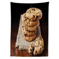 thumbnail image 3 of Ambesonne Cookie Tablecloth Rectangular Table Cover, Stacks of Baked Doughy Goods, 52"x70", Multicolor, 3 of 4