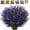 Purple, variant on 8 Bundles Artificial Lavender Flowers, Fake Flowers Outdoor UV Resistant Artificial Flowers Faux Plastic Shrubs for Hanging Planters Outside Porch Vase Home Window Decoration (Fuchsia)