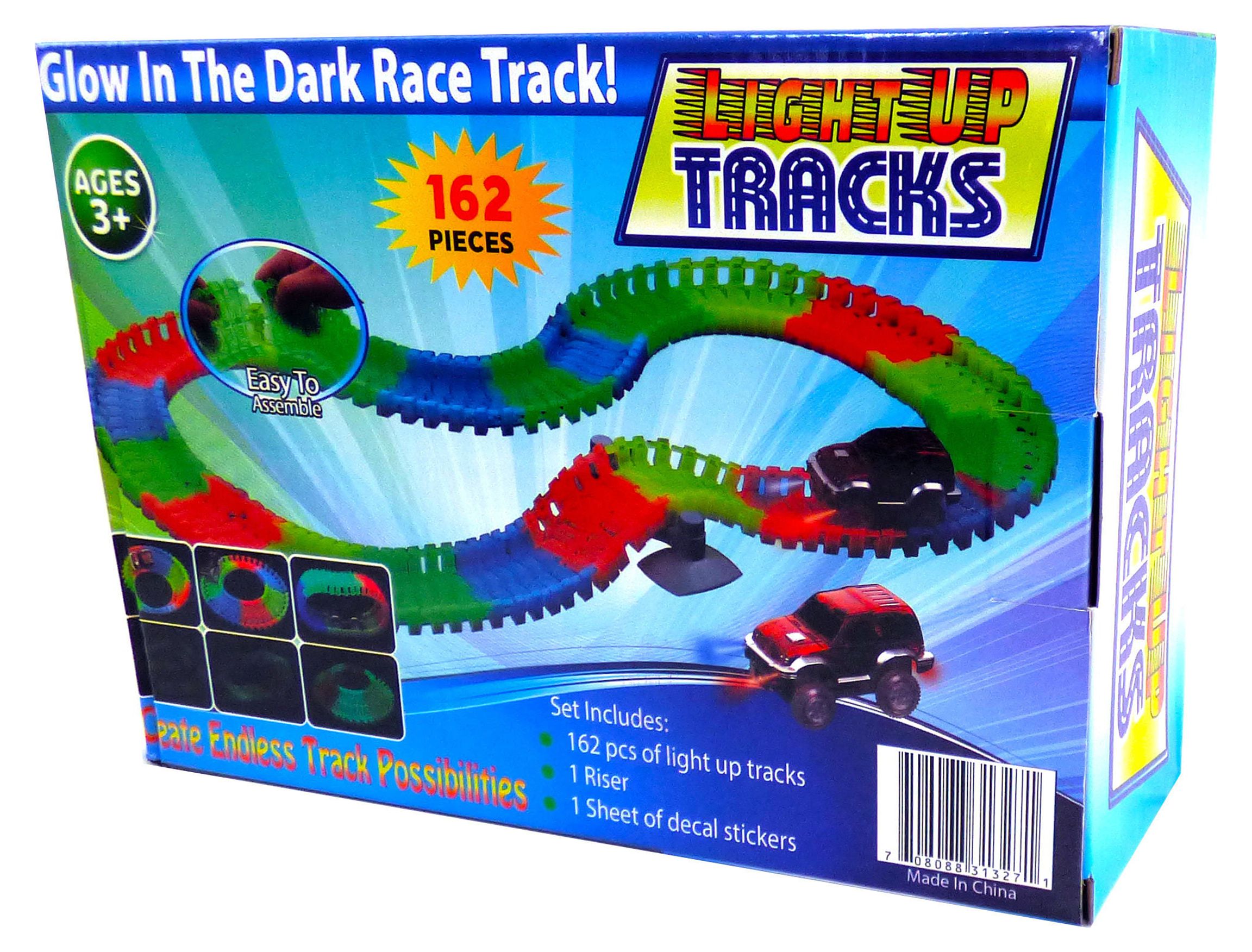 Magical Light Up Twisting Glow In The Dark Race Tracks - Magical Twister Race Track Toy Cars - Endless Glowing Track Possibilities - image 2 of 7