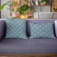 thumbnail image 2 of Plutus 22" x 22" Beaded Motif Luxury Throw Pillow in Blue, 2 of 8
