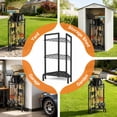 thumbnail image 3 of Garden Tool Organizer, Yard Tool Tower Rack for Garage Organization Corner Storage for Garden, Shed, Garage Storage, 3 of 6