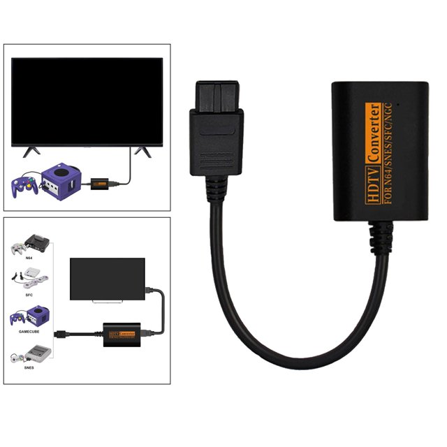 Adaptador convertidor para de juegos Retro , que proporciona un procesamiento avanzado de señal con precisión perfke Convertidor de adaptador de TV