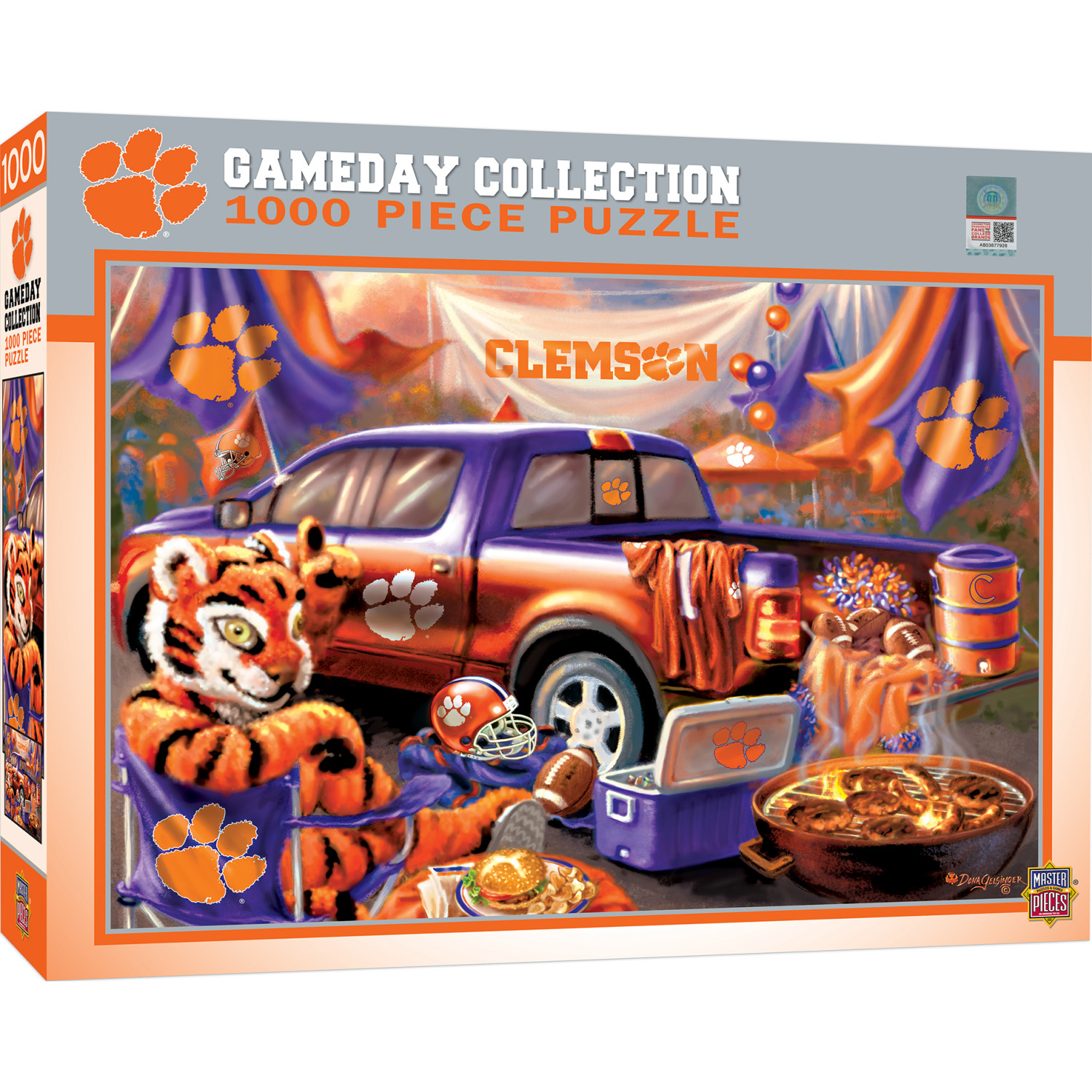 MasterPieces 1000 Piece Jigsaw Puzzle - NCAA Clemson Tigers Gameday - image 2 of 5