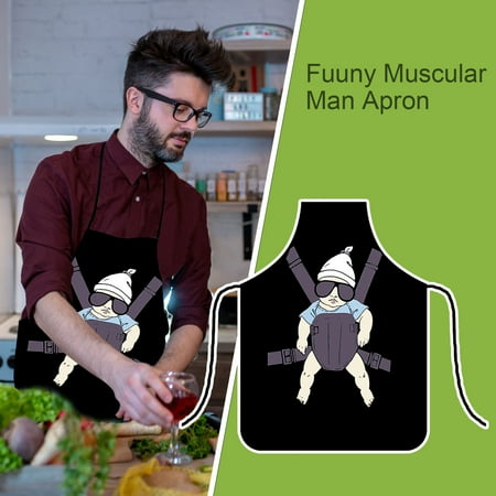 

Funny Novelty Kitchen Cooking Party Apron For Men Women Gift CHMORA