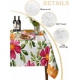 thumbnail image 2 of Pink Orange Floral Table Cloth, Spring Blossom Botanical Flowers Waterproof Tablecloth for Rectangle Tables, Reusable Washable Fabric Table Cover for Restaurant Kitchen Dining Tables 52"x70", 2 of 6