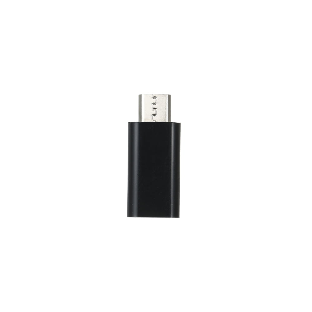 Connecteur de Conversion Type-C vers Micro USB Synchronisation de Données de Charge Adaptateur Femelle vers Mâle Noir