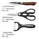 thumbnail image 2 of Juego De 6 Cuchillos De Cocina De Acero Inoxidable Y Pelador Malubero  Malu1011, 2 of 3