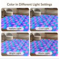 thumbnail image 7 of ODIKA 9'x12' Washable Area Rug Colorful Checkered Vibrant Block Print Contemporary Abstract Decor for Great Room, Indoor Concept, Large Living Low Pile, Flatwoven, 7 of 7