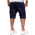 thumbnail image 4 of Mens Casual Cotton Twill Cargo Shorts Drawstring Classic Chino Stretch Short with 6 Pockets, XL, 4 of 7