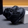 thumbnail image 4 of Bnwani Fleece Lined Boots for Toddler Girls Non-Slip Cold Weather Lace Up Warm Ankle Boots Black 24, 4 of 8