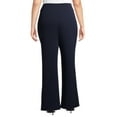 thumbnail image 3 of Heart N' Crush Plus Size Solid Wide Leg Pants with Foldover Waist, 3 of 6