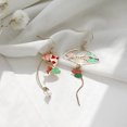 thumbnail image 3 of WILLBEST Aretes Para Perforaciones Oreja Asimétrico Floral Animal Luna Estrella Conejo Colgante Pendientes Mujer Joyería De Fiesta, 3 of 3