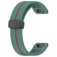 thumbnail image 3 of 26mm Watch Strap For Garmin Fenix 8 51mm Fenix 7X 6X Silicone Watchband with Magnetic Black Buckle -, 3 of 5