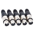 thumbnail image 2 of 10pcs 3 Pin Xlr Solder Type Connector 5 Male + 5 Female Plug Cable Connector Microphone Audio Socke, 2 of 5