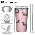 thumbnail image 4 of Cute Cartoon Dachshund 10oz Tumblers Stainless Steel Tumbler with Lid and Straw,Vacuum Insulated Double Wall Travel Tumbler Cups with Cleaning Brush for Coffee, Tea, 4 of 4